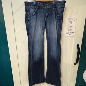 Hudson Dark Wash Bootcut Jeans | Y2K‎ Denim Stretch USA Made|31x28inseam